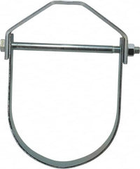 Empire - 6" Pipe, 3/4" Rod, Carbon Steel Adjustable Clevis Hanger - Electro Galvanized - Exact Tooling