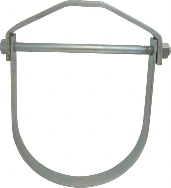 Empire - 10" Pipe, 7/8" Rod, Carbon Steel Adjustable Clevis Hanger - Electro Galvanized - Exact Tooling