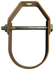 Empire - 6" Pipe, 3/4" Rod, Carbon Steel Adjustable Clevis Hanger - Copper Plated - Exact Tooling