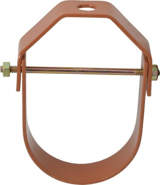 Empire - 3" Pipe, 1/2" Rod, Carbon Steel Adjustable Clevis Hanger - Copper Plated - Exact Tooling