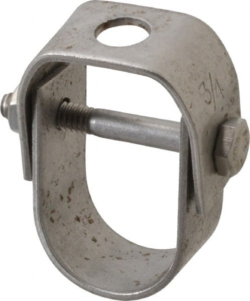 Empire - 3/4" Pipe, 3/8" Rod, Grade 304 Stainless Steel Adjustable Clevis Hanger - Exact Tooling