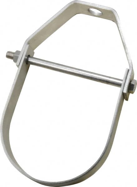 Empire - 4" Pipe, 5/8" Rod, Grade 304 Stainless Steel Adjustable Clevis Hanger - Exact Tooling