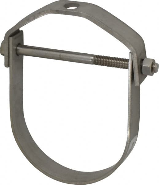 Empire - 5" Pipe, 5/8" Rod, Grade 304 Stainless Steel Adjustable Clevis Hanger - Exact Tooling