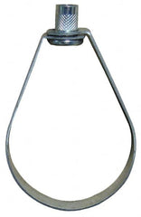 Empire - 3-1/2" Pipe, 1/2" Rod, Carbon Steel Emlok Swivel Ring Hanger - Pre-Galvanized, 600 Lb Capacity - Exact Tooling