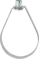 Empire - 4" Pipe, 5/8" Rod, Carbon Steel Emlok Swivel Ring Hanger - Pre-Galvanized, 1,250 Lb Capacity - Exact Tooling
