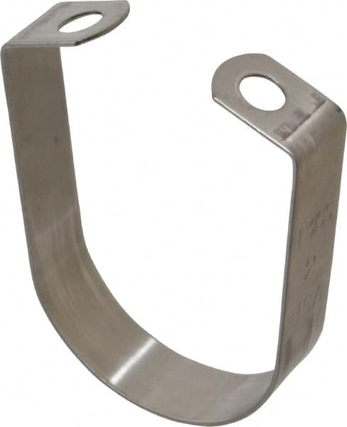Empire - 2" Pipe, 3/8" Rod, Grade 304 Stainless Steel Adjustable Band Hanger - Exact Tooling