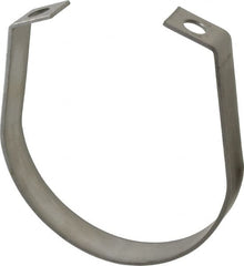 Empire - 4" Pipe, 1/2" Rod, Grade 304 Stainless Steel Adjustable Band Hanger - Exact Tooling