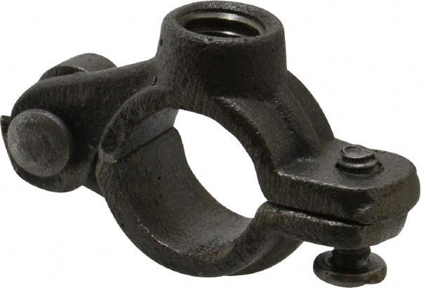 Empire - 3/8" Pipe, 3/8" Rod, Malleable Iron Split Ring Hanger - Black, 180 Lb Capacity - Exact Tooling