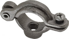 Empire - 1/2" Pipe, 3/8" Rod, Malleable Iron Split Ring Hanger - Black, 180 Lb Capacity - Exact Tooling