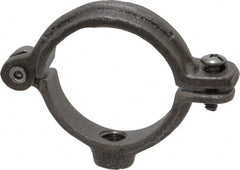 Empire - 1-1/4" Pipe, 3/8" Rod, Malleable Iron Split Ring Hanger - Black, 180 Lb Capacity - Exact Tooling