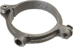 Empire - 2-1/2" Pipe, 1/2" Rod, Malleable Iron Split Ring Hanger - Black, 300 Lb Capacity - Exact Tooling