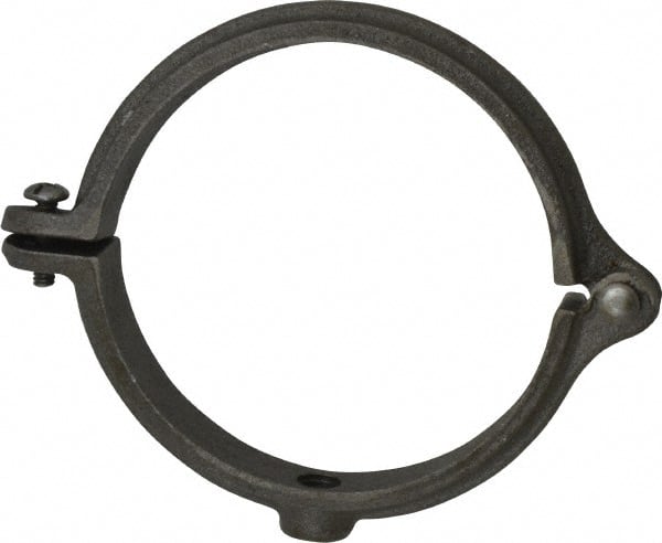 Empire - 4" Pipe, 1/2" Rod, Malleable Iron Split Ring Hanger - Black - Exact Tooling