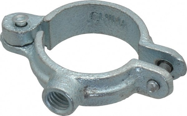 Empire - 1" Pipe, 3/8" Rod, Malleable Iron Split Ring Hanger - Electro Galvanized, 180 Lb Capacity - Exact Tooling