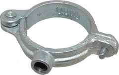 Empire - 1-1/4" Pipe, 3/8" Rod, Malleable Iron Split Ring Hanger - Electro Galvanized, 180 Lb Capacity - Exact Tooling