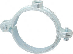 Empire - 2" Pipe, 3/8" Rod, Malleable Iron Split Ring Hanger - Electro Galvanized, 180 Lb Capacity - Exact Tooling