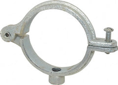Empire - 2-1/2" Pipe, 1/2" Rod, Malleable Iron Split Ring Hanger - Electro Galvanized, 300 Lb Capacity - Exact Tooling