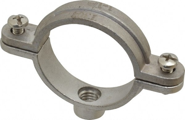 Empire - 1-1/4" Pipe, 3/8" Rod, Grade 304 Stainless Steel Split Ring Hanger - Exact Tooling