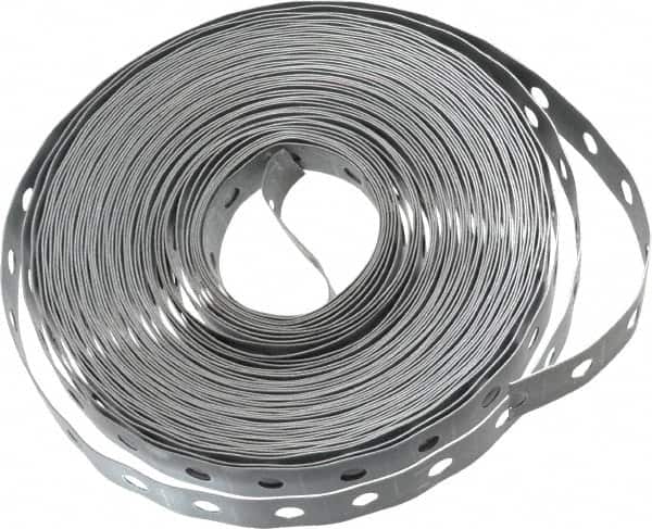 Empire - 50' x 3/4" Pre-Galvanized Carbon Steel Hanger Strapping - 22 Gauge - Exact Tooling