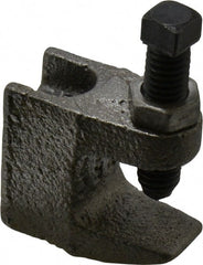Empire - 3/4" Max Flange Thickness, 3/8" Rod Top Beam Clamp - 350 Lb Capacity, Ductile Iron - Exact Tooling