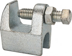 Empire - 3/4" Max Flange Thickness, 1/2" Rod Top Beam Clamp - 470 Lb Capacity, Ductile Iron - Exact Tooling