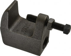 Empire - 1-1/4" Max Flange Thickness, 3/4" Rod Wide Jaw Top Beam Clamp - 900 Lb Capacity, Ductile Iron - Exact Tooling