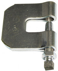 Empire - 3/4" Max Flange Thickness, 3/4" Rod C-Clamp with Locknut - 630 Lb Capacity, Carbon Steel - Exact Tooling