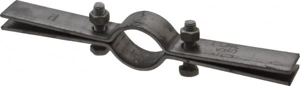 Empire - 1-1/4" Pipe, Riser Clamp - Black, 250 Lb Capacity, Carbon Steel - Exact Tooling