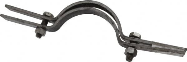 Empire - 4" Pipe, Riser Clamp - Black, 750 Lb Capacity, Carbon Steel - Exact Tooling