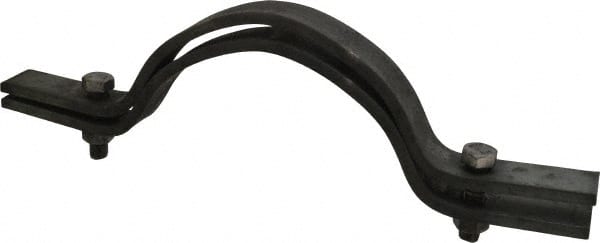 Empire - 8" Pipe, Riser Clamp - Black, 2,500 Lb Capacity, Carbon Steel - Exact Tooling