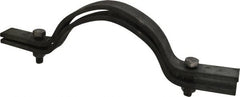 Empire - 8" Pipe, Riser Clamp - Black, 2,500 Lb Capacity, Carbon Steel - Exact Tooling
