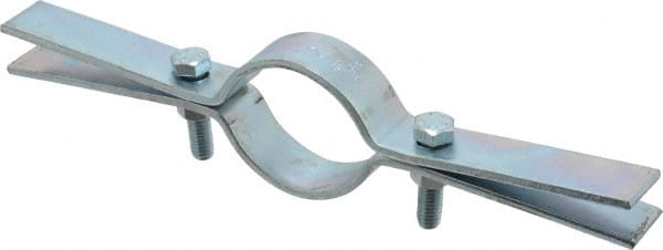 Empire - 2" Pipe, Electro Galvanized Riser Clamp - 300 Lb Capacity, Carbon Steel - Exact Tooling