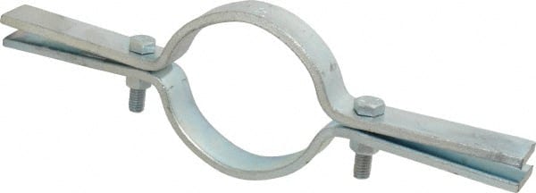 Empire - 3" Pipe, Electro Galvanized Riser Clamp - 500 Lb Capacity, Carbon Steel - Exact Tooling