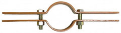 Empire - 4" Pipe, Copper Plated Riser Clamp - 750 Lb Capacity, Carbon Steel - Exact Tooling