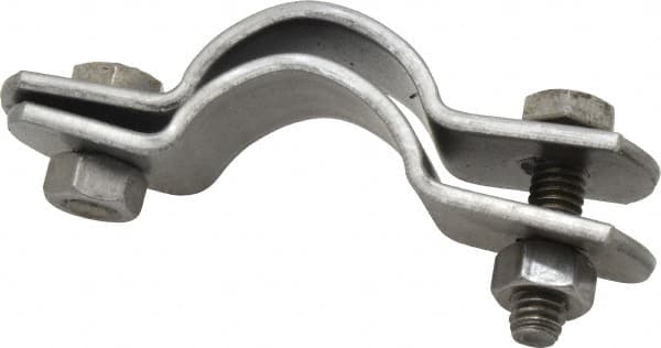 Empire - 1" Pipe, Standard Pipe Clamp - Black, 500 Lb Capacity, Carbon Steel - Exact Tooling