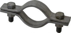 Empire - 2" Pipe, Standard Pipe Clamp - Black, 1,040 Lb Capacity, Carbon Steel - Exact Tooling