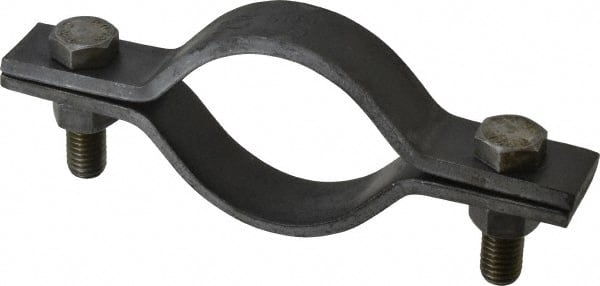 Empire - 2-1/2" Pipe, Standard Pipe Clamp - Black, 1,040 Lb Capacity, Carbon Steel - Exact Tooling