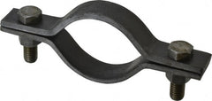 Empire - 2-1/2" Pipe, Standard Pipe Clamp - Black, 1,040 Lb Capacity, Carbon Steel - Exact Tooling
