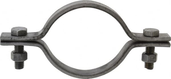 Empire - 3-1/2" Pipe, Standard Pipe Clamp - Black, 1,040 Lb Capacity, Carbon Steel - Exact Tooling