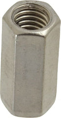 Empire - 3/8-16 Thread, 1-1/8" OAL Stainless Steel Standard Coupling Nut - Uncoated - Exact Tooling