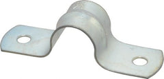 Empire - 3/8 Pipe, Carbon Steel, Galvanized Pipe, Conduit or Tube Strap - 2 Mounting Holes - Exact Tooling