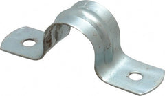 Empire - 1/2 Pipe, Carbon Steel, Galvanized Pipe, Conduit or Tube Strap - 2 Mounting Holes - Exact Tooling
