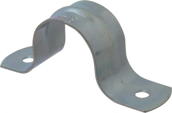 Empire - 3/4 Pipe, Carbon Steel, Galvanized Pipe, Conduit or Tube Strap - 2 Mounting Holes - Exact Tooling