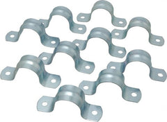 Empire - 1 Pipe, Carbon Steel, Galvanized Pipe, Conduit or Tube Strap - 2 Mounting Holes - Exact Tooling