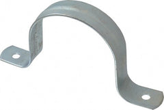 Empire - 3 Pipe, Carbon Steel, Galvanized Pipe, Conduit or Tube Strap - 2 Mounting Holes - Exact Tooling