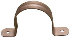 Empire - 2 Pipe, Carbon Steel, Copper Plated Pipe, Conduit or Tube Strap - 2 Mounting Holes - Exact Tooling