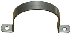 Empire - 1/4 Pipe, Grade 304 Stainless Steel, Pipe, Conduit or Tube Strap - 2 Mounting Holes - Exact Tooling