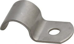 Empire - 3/8" Pipe, Grade 304 Stainless Steel," Pipe or Conduit Strap - 1 Mounting Hole - Exact Tooling