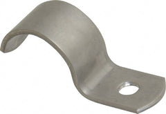 Empire - 3/4" Pipe, Grade 304 Stainless Steel," Pipe or Conduit Strap - 1 Mounting Hole - Exact Tooling