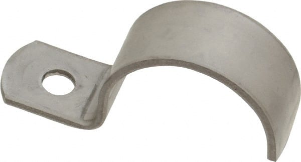 Empire - 1" Pipe, Grade 304 Stainless Steel," Pipe or Conduit Strap - 1 Mounting Hole - Exact Tooling