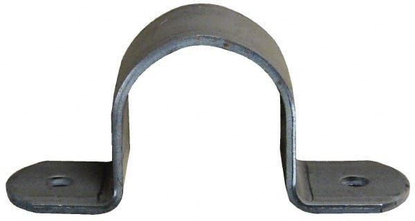 Empire - 2-1/2 Pipe, Carbon Steel, Pipe or Tube Strap - 4 Mounting Holes - Exact Tooling